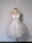 LWD - Mini Dress 3 Tulle Ruched with Flower Bow