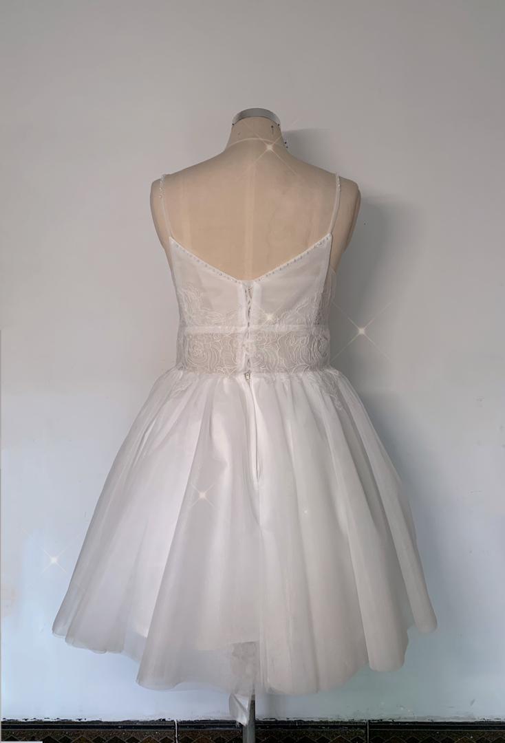 LWD - Mini Dress 7 Spaghetti Straps w/ Floral and Lace Secondary image