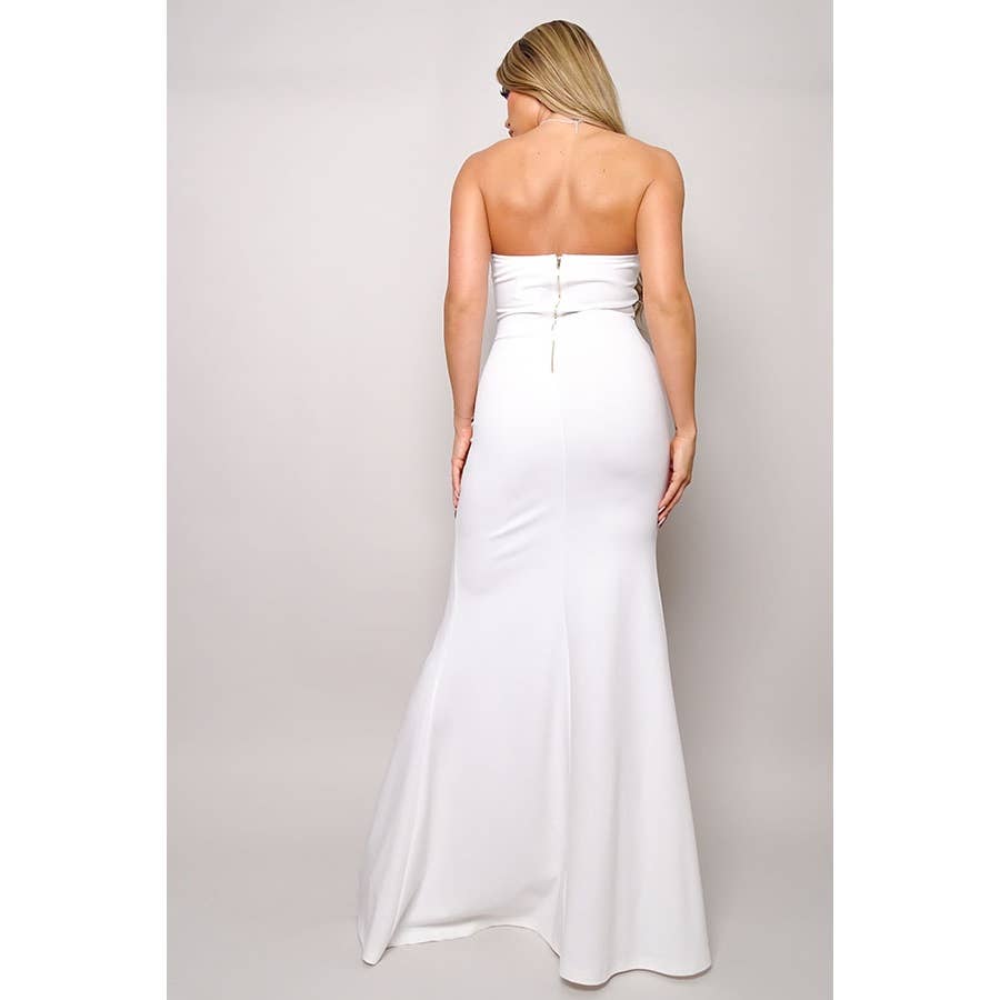 Bottega - Mermaid Maxi w/ Button Front
